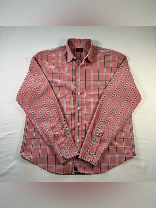 UNTUCKit Other - UNTUCKit Gibbons WF Shirt Mens M Red Plaid Wrinkle Free Cotton Button Down